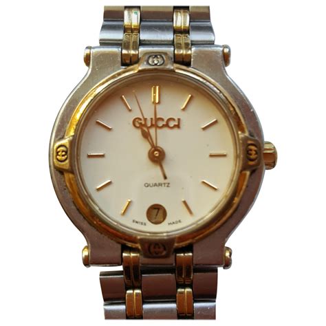 vintage gucci stainless steel watch|gucci quartz watch stainless steel.